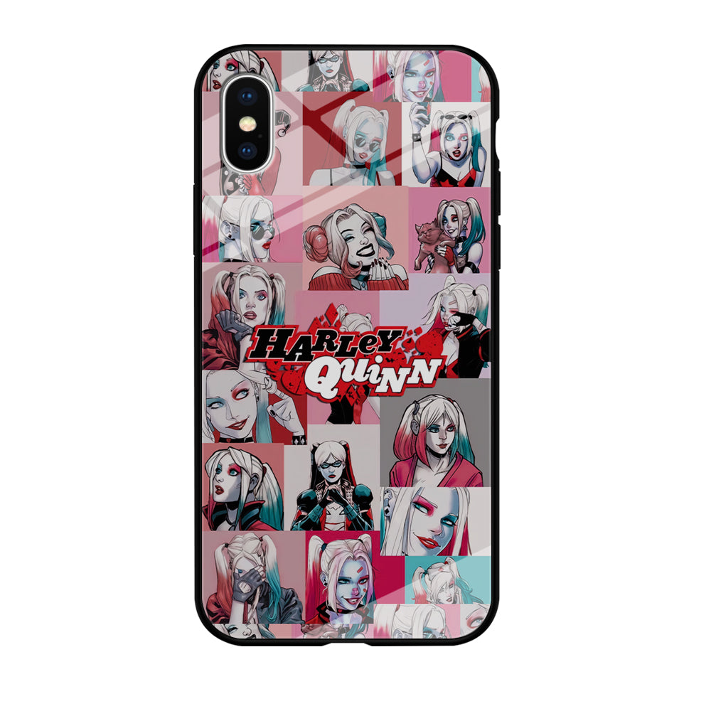 Harley Quinn Smiley Photo Collage iPhone X Case