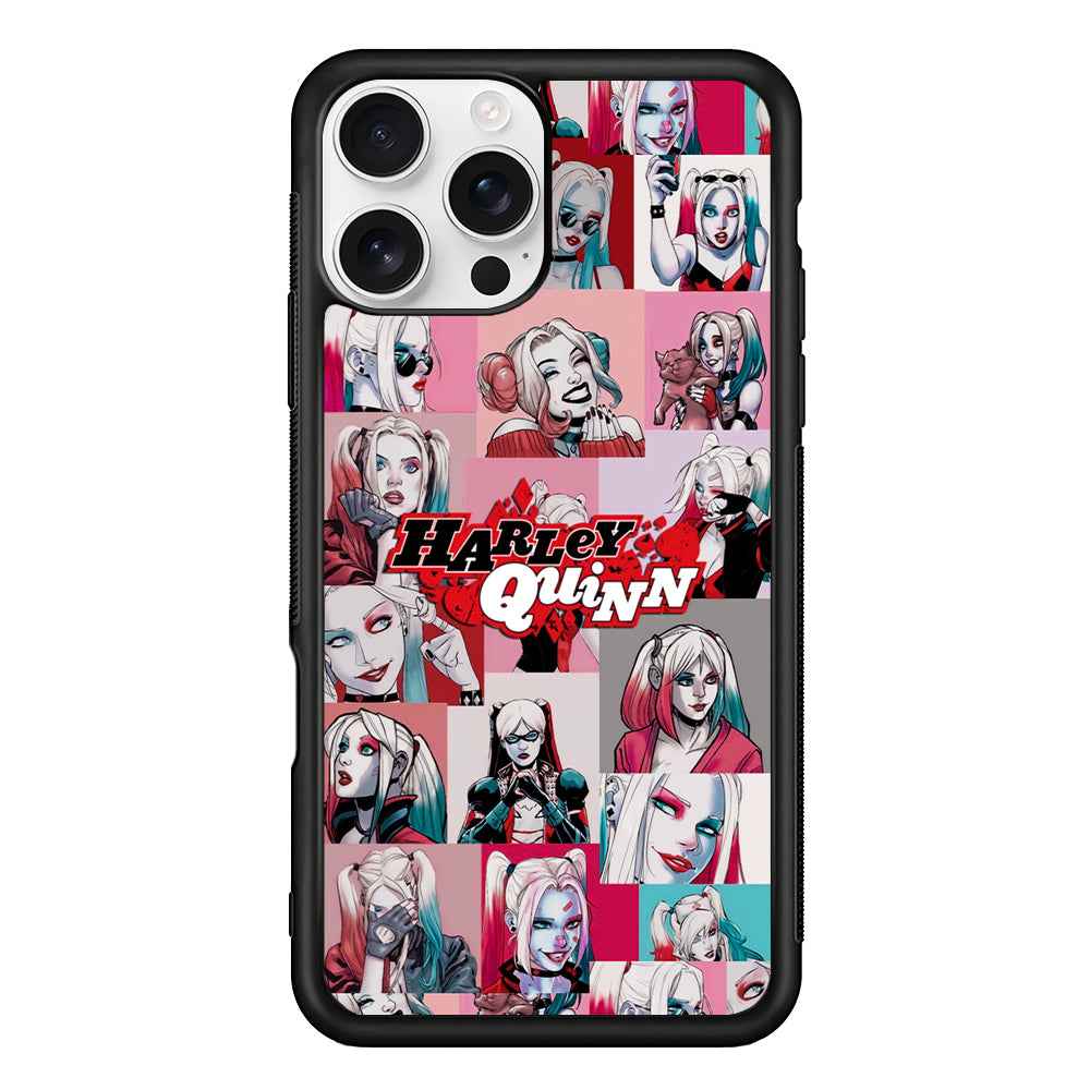 Harley Quinn Smiley Photo Collage iPhone 16 Pro Case