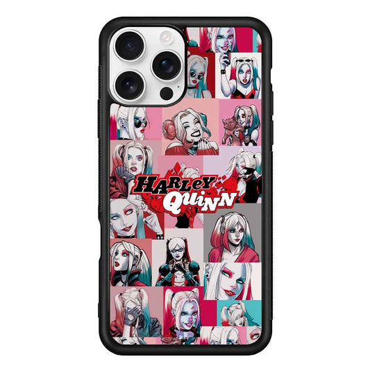 Harley Quinn Smiley Photo Collage iPhone 16 Pro Case