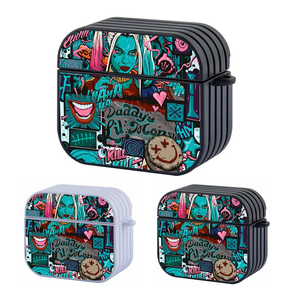 Harley Quinn Stare of Lil Monster Apple Airpods 4 Case