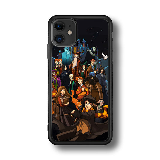 Harry Potter People in Cartoon Layer iPhone 11 Case