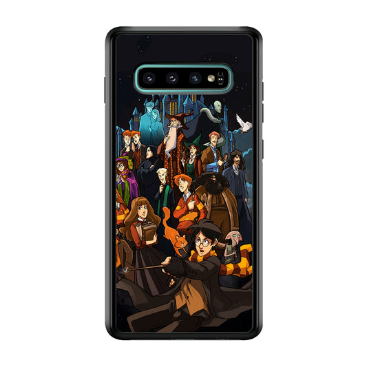 Harry Potter People in Cartoon Layer Samsung Galaxy S10 Case