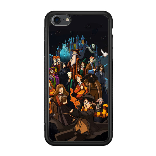 Harry Potter People in Cartoon Layer iPhone 8 Case