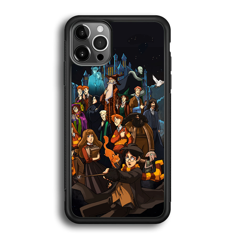 Harry Potter People in Cartoon Layer iPhone 12 Pro Max Case