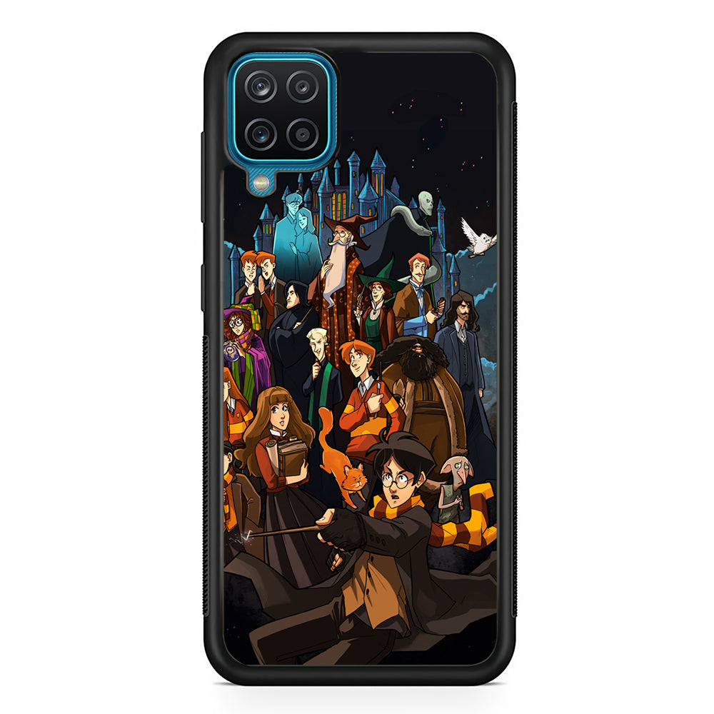 Harry Potter People in Cartoon Layer Samsung Galaxy A12 Case