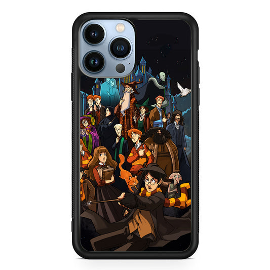 Harry Potter People in Cartoon Layer iPhone 13 Pro Max Case