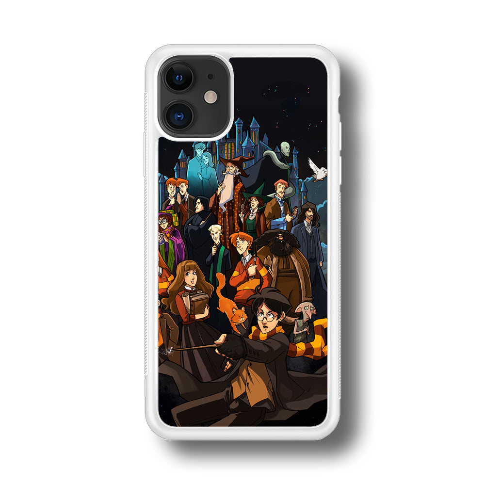 Harry Potter People in Cartoon Layer iPhone 11 Case