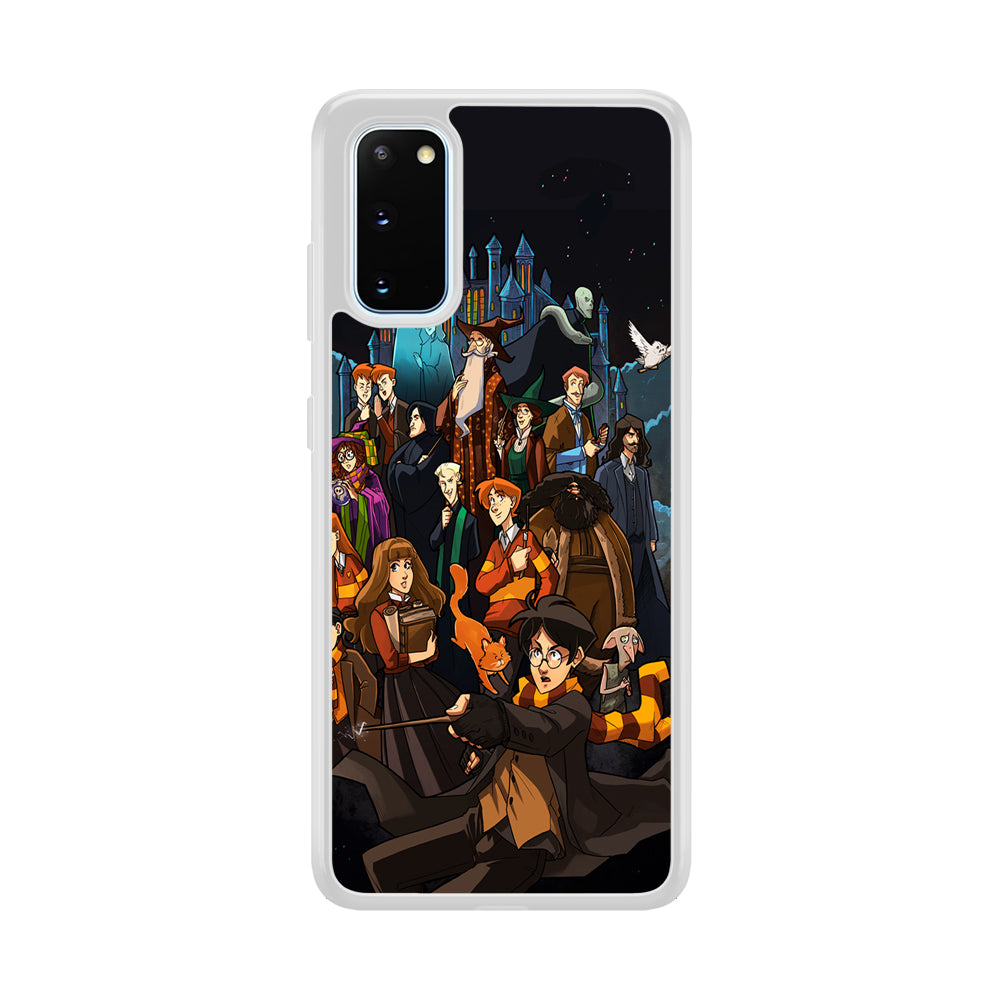 Harry Potter People in Cartoon Layer Samsung Galaxy S20 Case