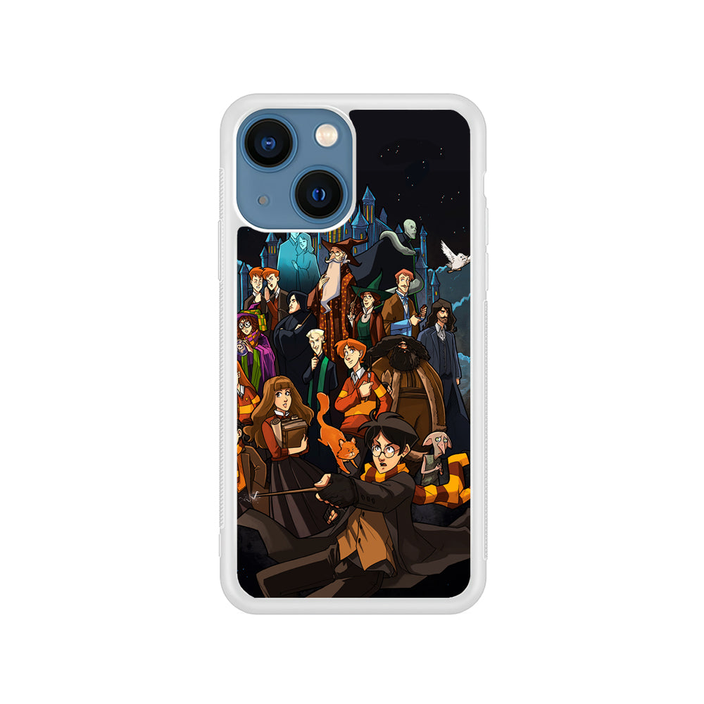 Harry Potter People in Cartoon Layer iPhone 15 Case