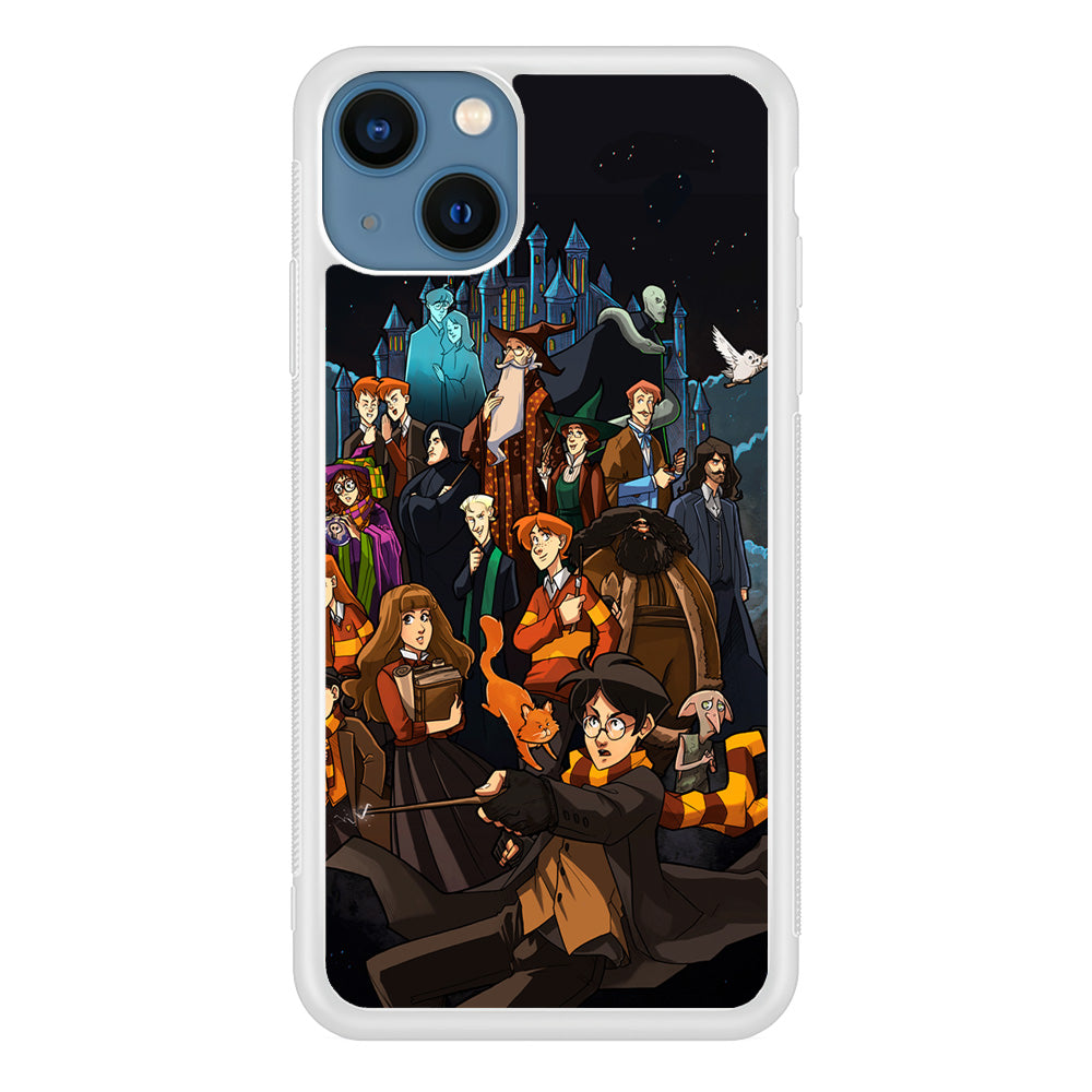 Harry Potter People in Cartoon Layer IPhone 13 Case