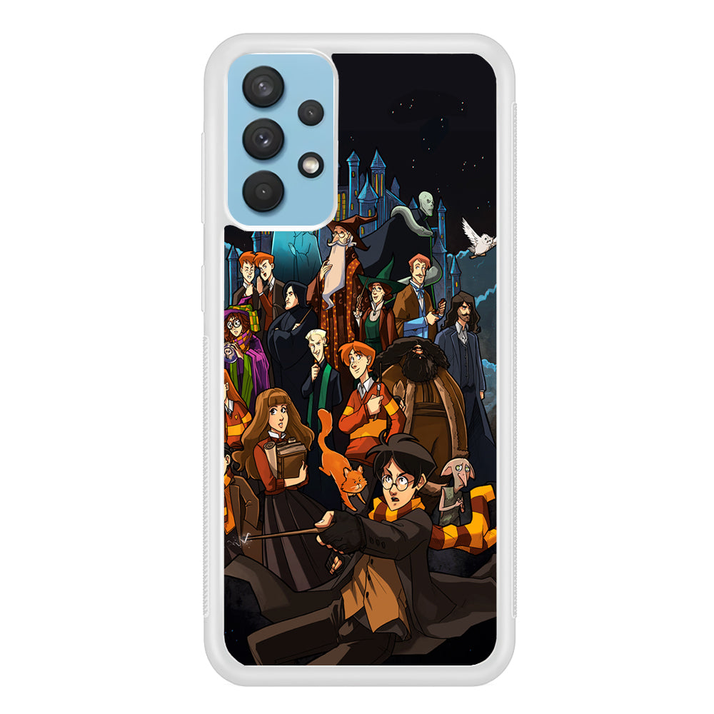 Harry Potter People in Cartoon Layer Samsung Galaxy A32 Case