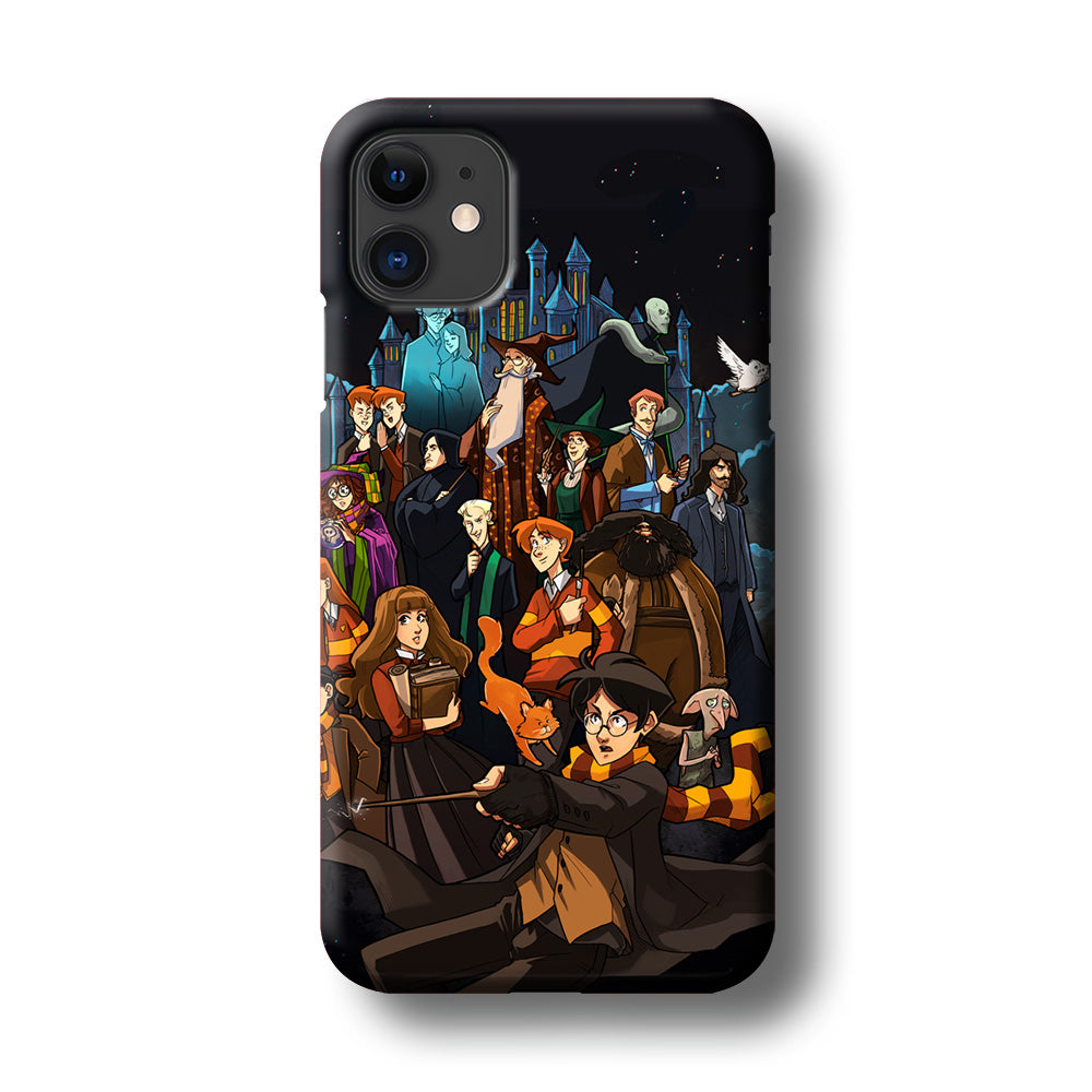 Harry Potter People in Cartoon Layer iPhone 11 Case