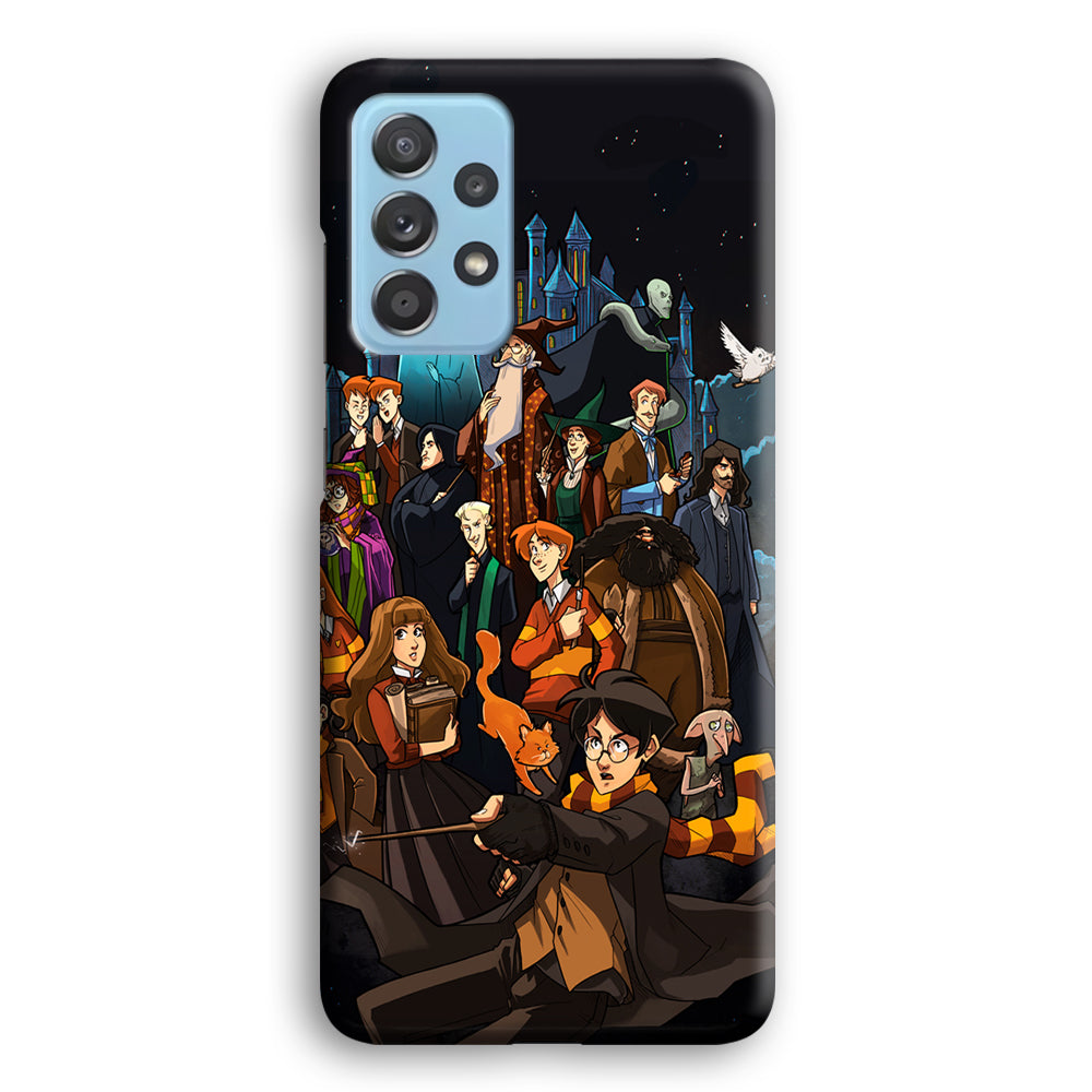 Harry Potter People in Cartoon Layer Samsung Galaxy A72 Case