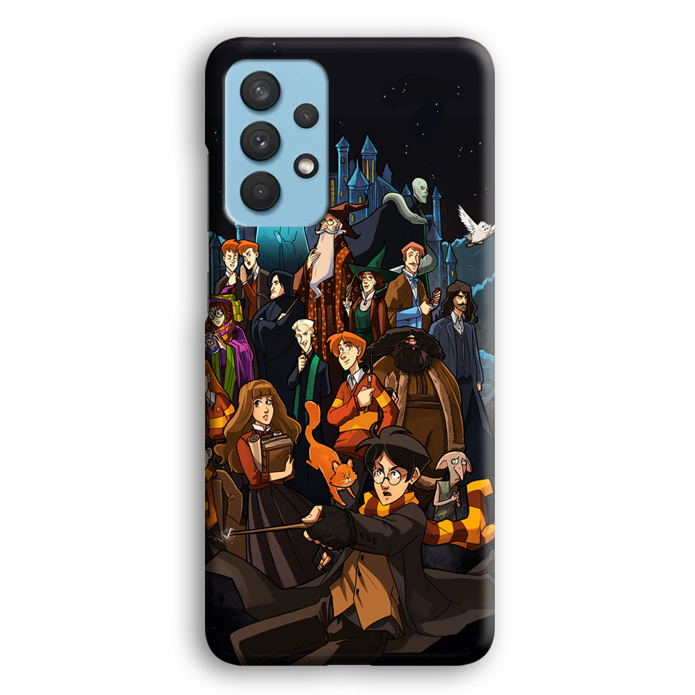 Harry Potter People in Cartoon Layer Samsung Galaxy A32 Case