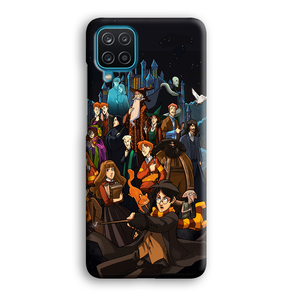 Harry Potter People in Cartoon Layer Samsung Galaxy A12 Case