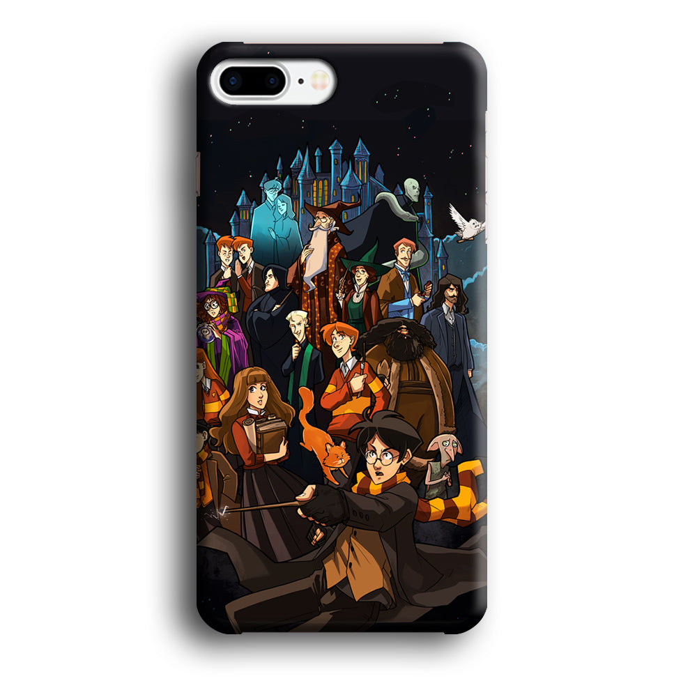 Harry Potter People in Cartoon Layer iPhone 8 Plus Case