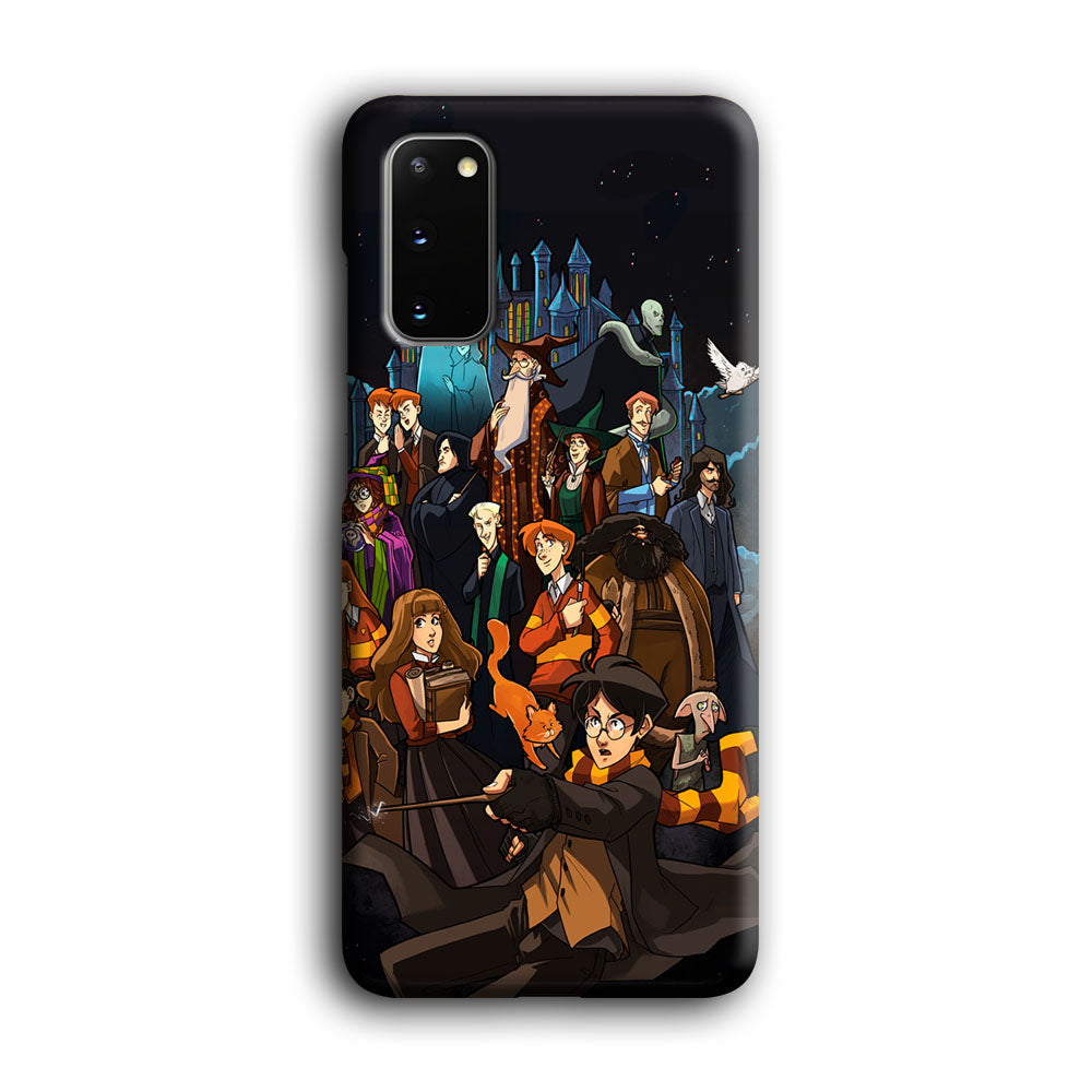 Harry Potter People in Cartoon Layer Samsung Galaxy S20 Case