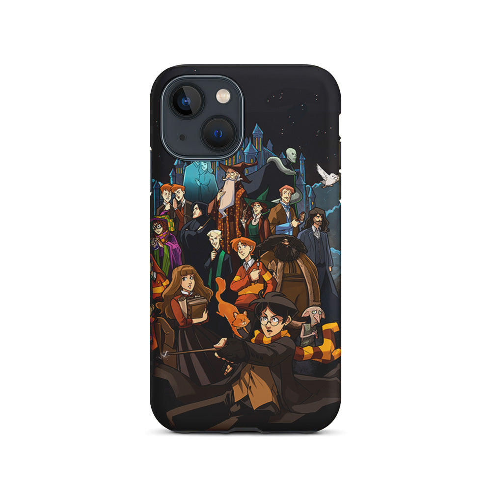 Harry Potter People in Cartoon Layer iPhone 15 Case