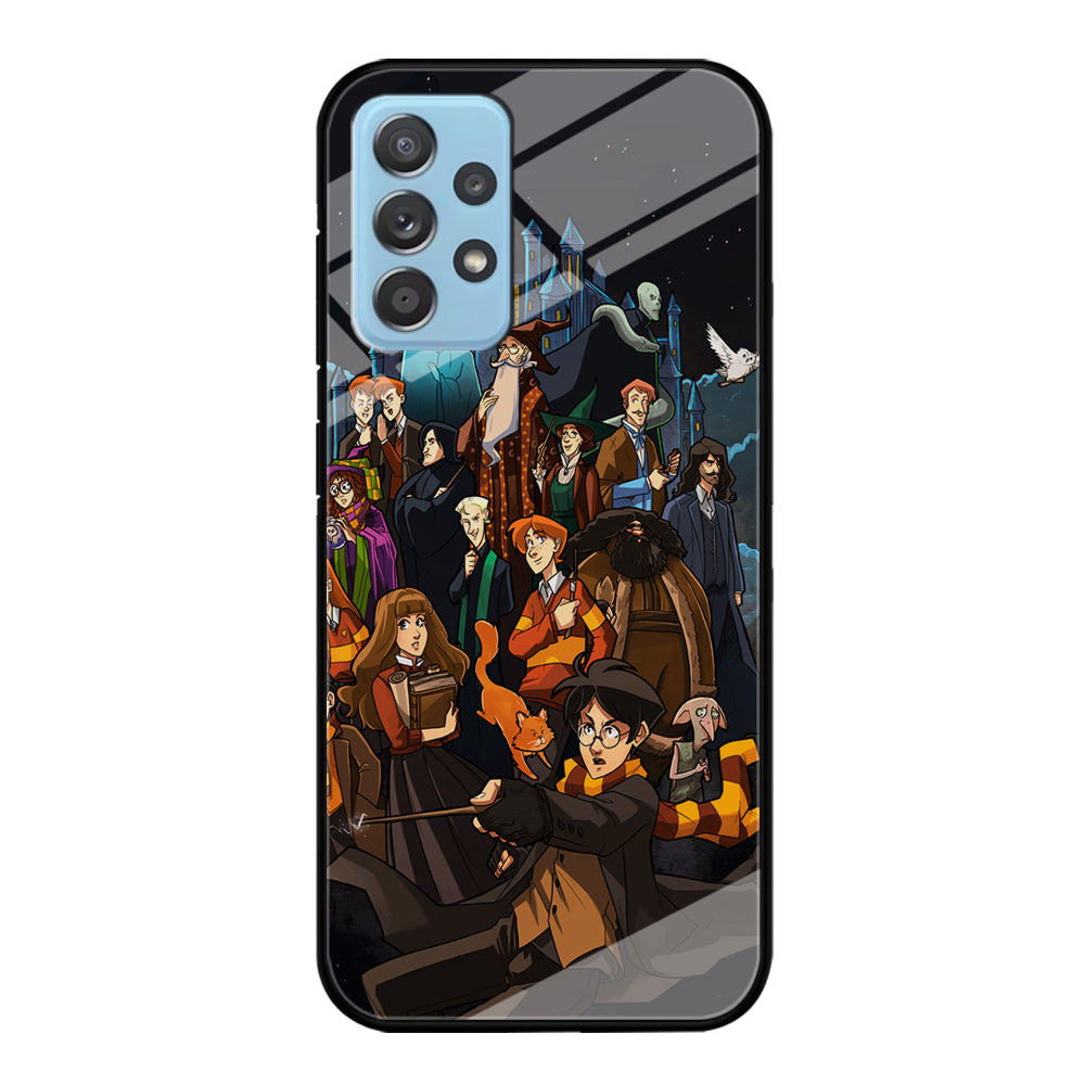 Harry Potter People in Cartoon Layer Samsung Galaxy A52 Case