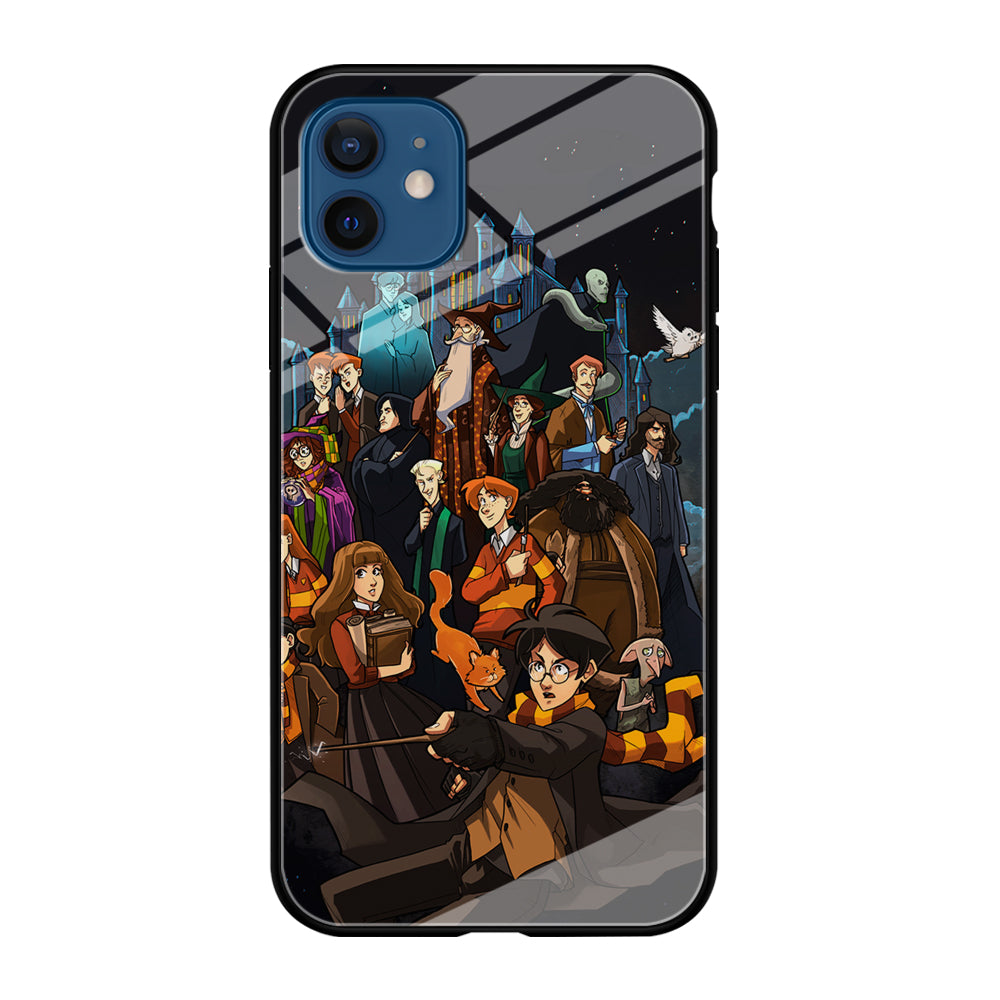 Harry Potter People in Cartoon Layer iPhone 12 Case