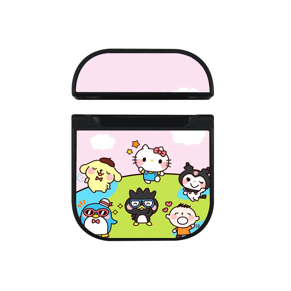 Hello Kitty All Character Apple Airpods Case Black