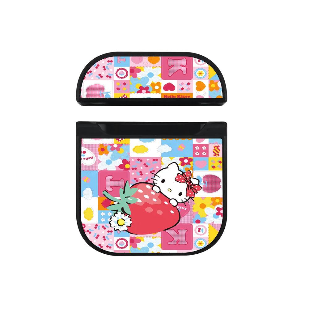 Hello Kitty Bloom Like a Flower in a Garden Apple Airpods Case Black