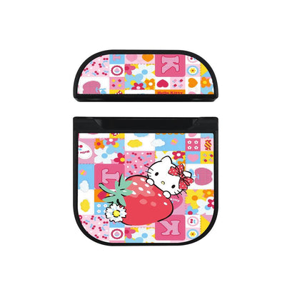 Hello Kitty Bloom Like a Flower in a Garden Apple Airpods Case Black