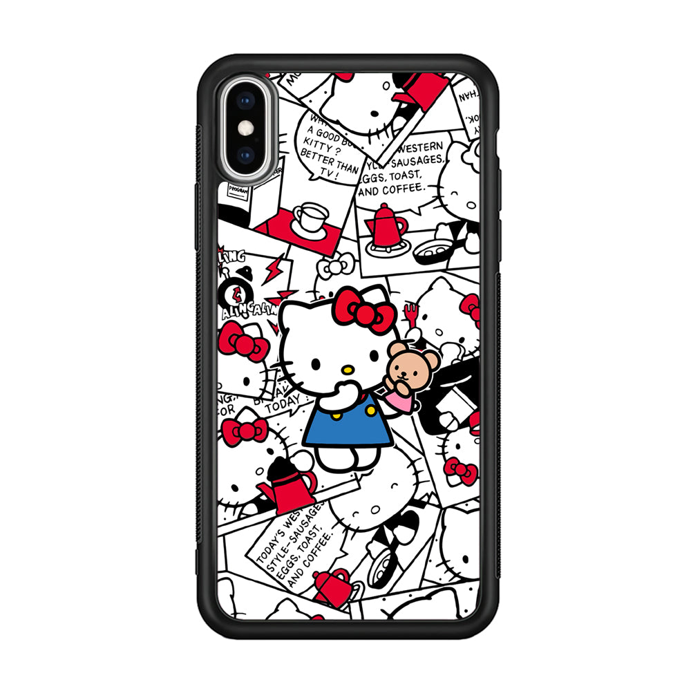 Hello Kitty Busy in The Kitchen iPhone X Case