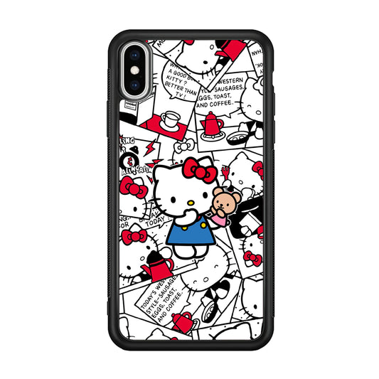 Hello Kitty Busy in The Kitchen iPhone X Case