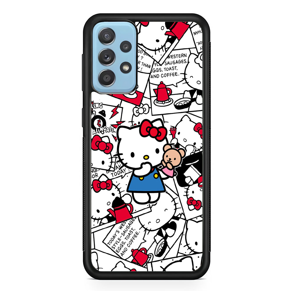 Hello Kitty Busy in The Kitchen Samsung Galaxy A72 Case