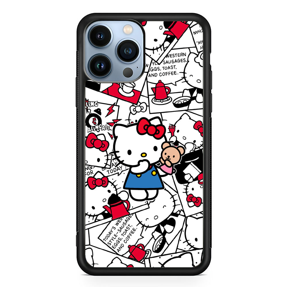 Hello Kitty Busy in The Kitchen iPhone 13 Pro Max Case