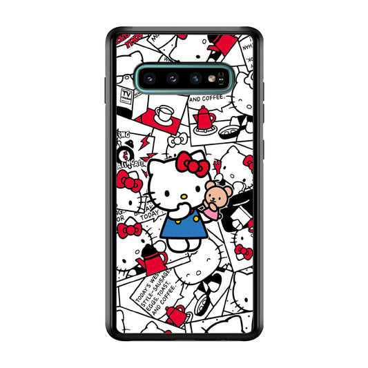 Hello Kitty Busy in The Kitchen Samsung Galaxy S10 Plus Case