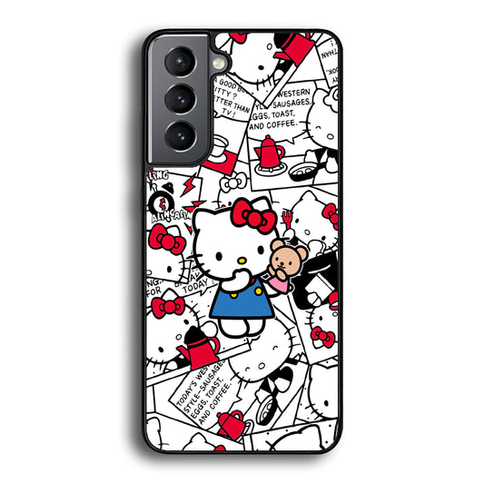 Hello Kitty Busy in The Kitchen Samsung Galaxy S21 Plus Case - Carneyforia