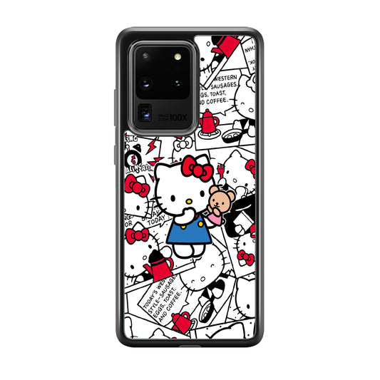 Hello Kitty Busy in The Kitchen Samsung Galaxy S20 Ultra Case