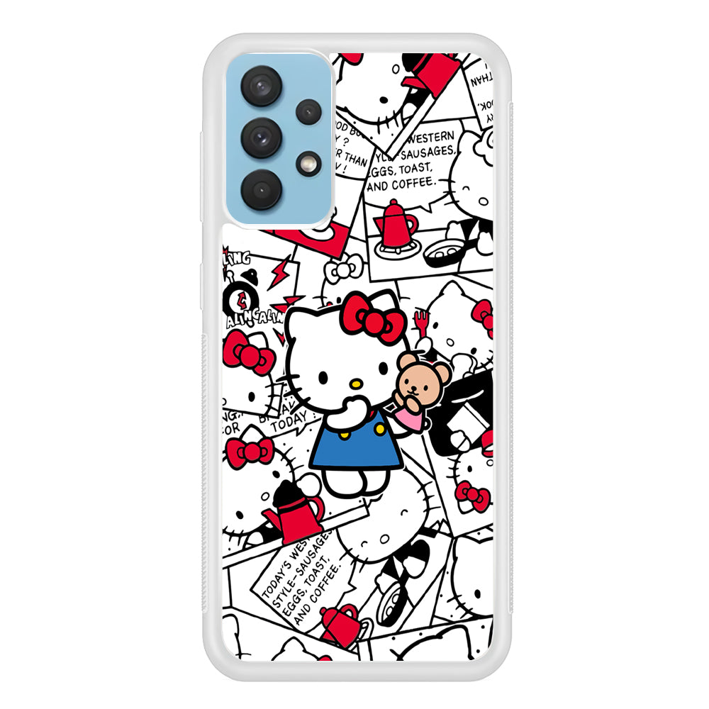 Hello Kitty Busy in The Kitchen Samsung Galaxy A32 Case