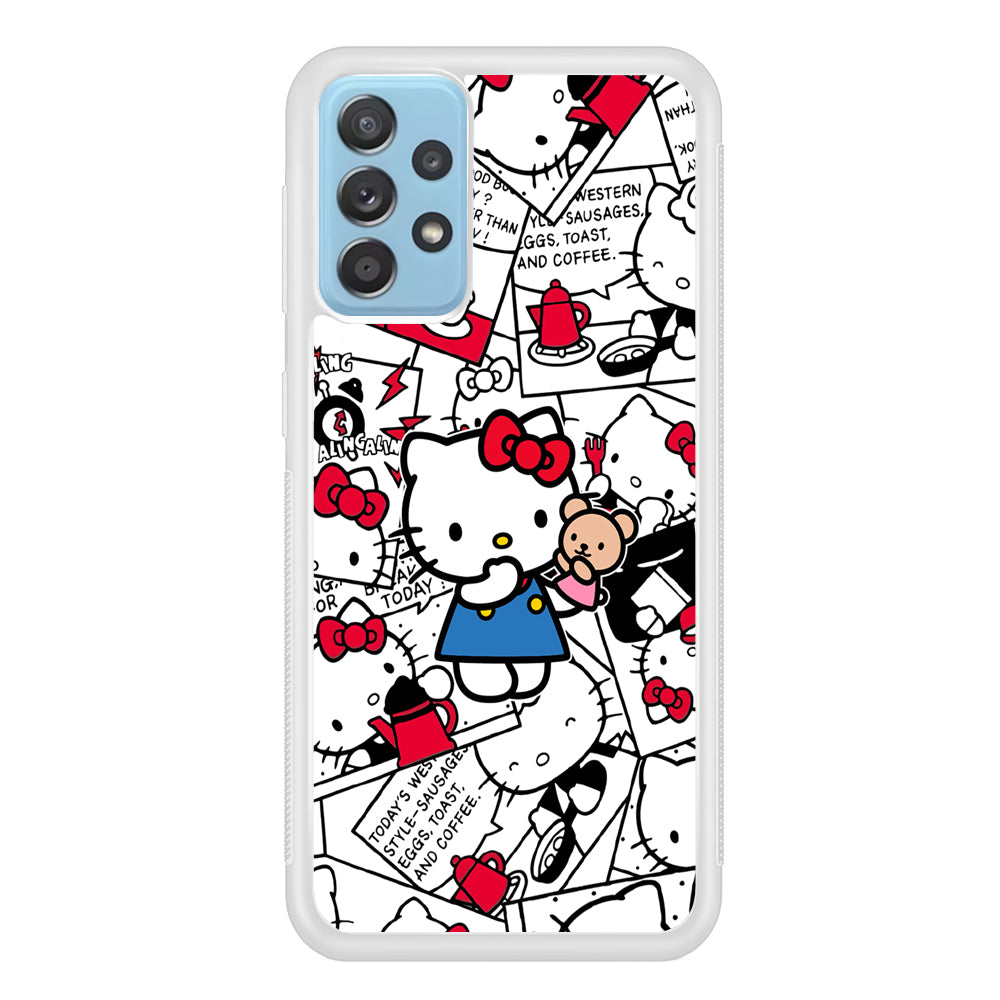 Hello Kitty Busy in The Kitchen Samsung Galaxy A52 Case