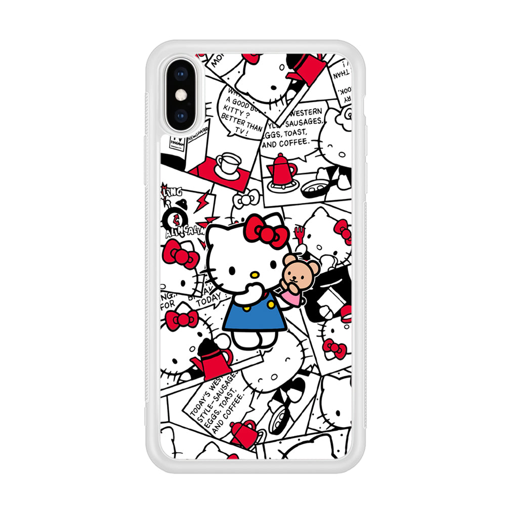 Hello Kitty Busy in The Kitchen iPhone XS Case