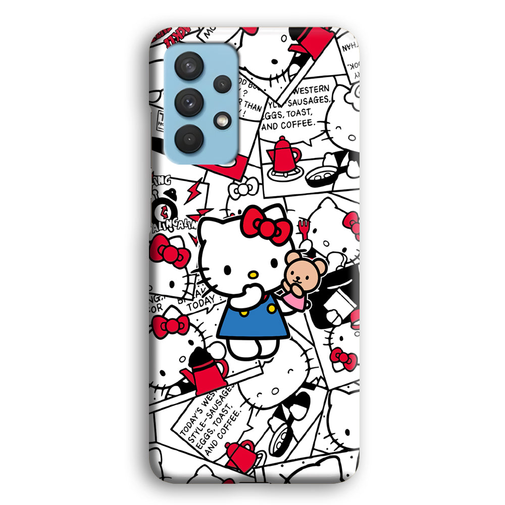 Hello Kitty Busy in The Kitchen Samsung Galaxy A32 Case