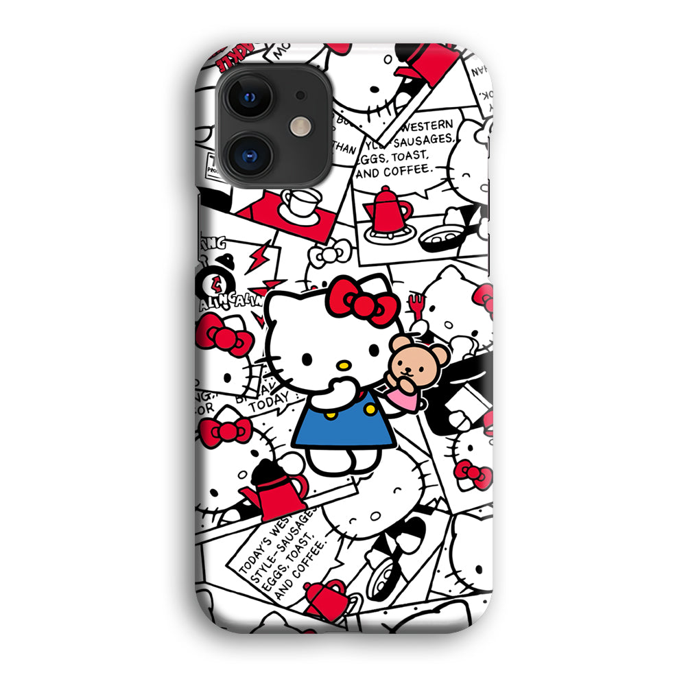 Hello Kitty Busy in The Kitchen iPhone 12 Case