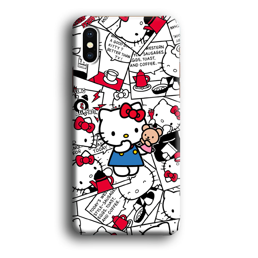 Hello Kitty Busy in The Kitchen iPhone X Case