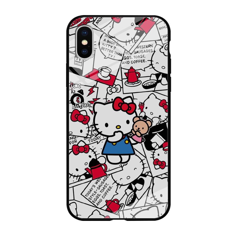 Hello Kitty Busy in The Kitchen iPhone XS Case