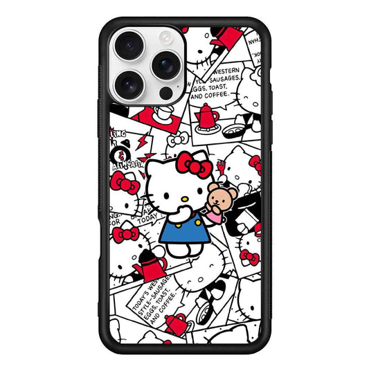 Hello Kitty Busy in The Kitchen iPhone 16 Pro Max Case