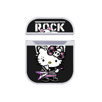 Hello Kitty Guitarist Rock Apple Airpods Case White