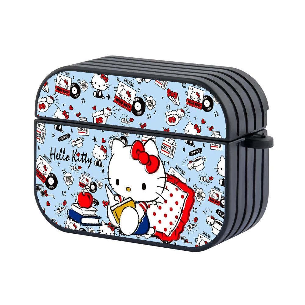 Hello Kitty Open Minds by Reading Apple Airpods Pro 3 Case Black