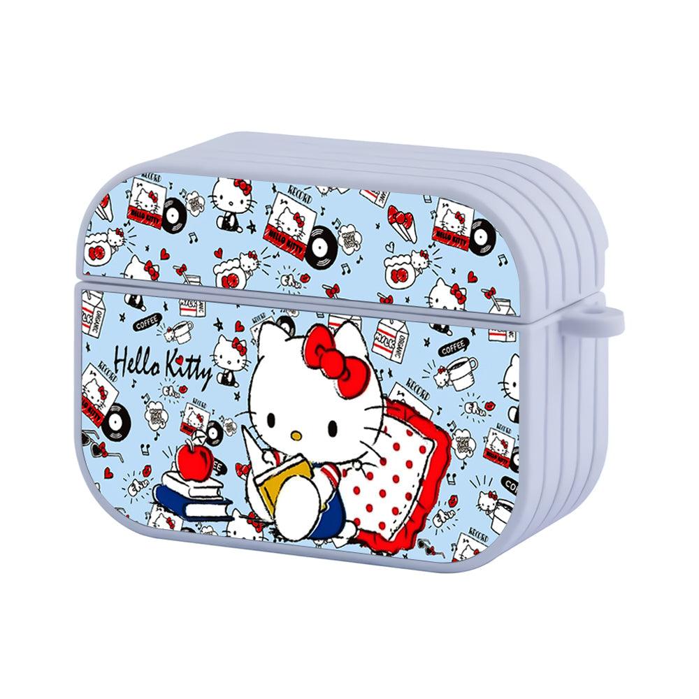Hello Kitty Open Minds by Reading Apple Airpods Pro 2 Case White