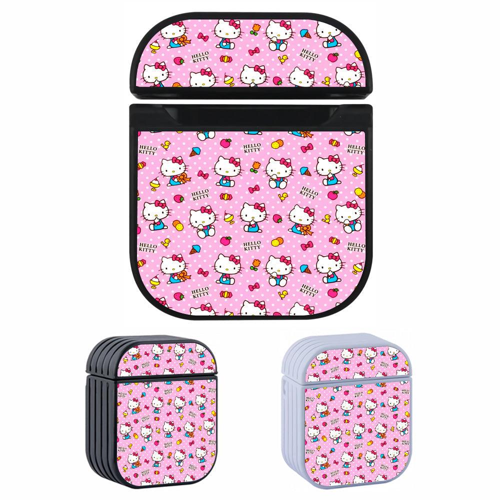 Hello Kitty Pattern Girly Apple Airpods Case