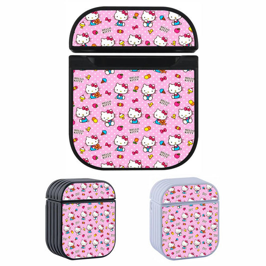 Hello Kitty Pattern Girly Apple Airpods Case