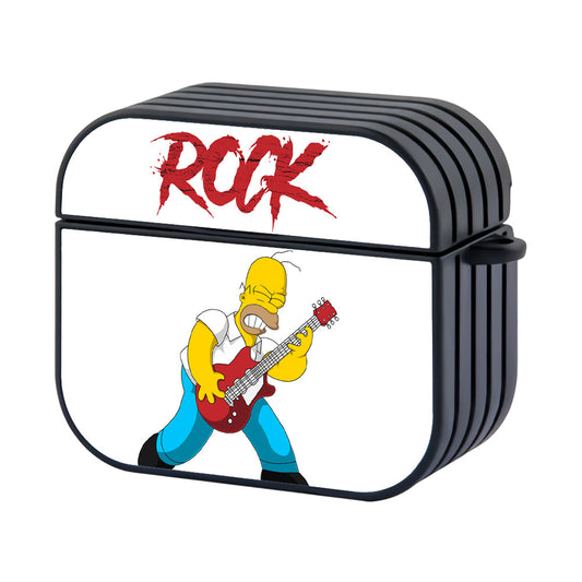 Homer Simpson Rock Guitarist Apple Airpods 4 Case
