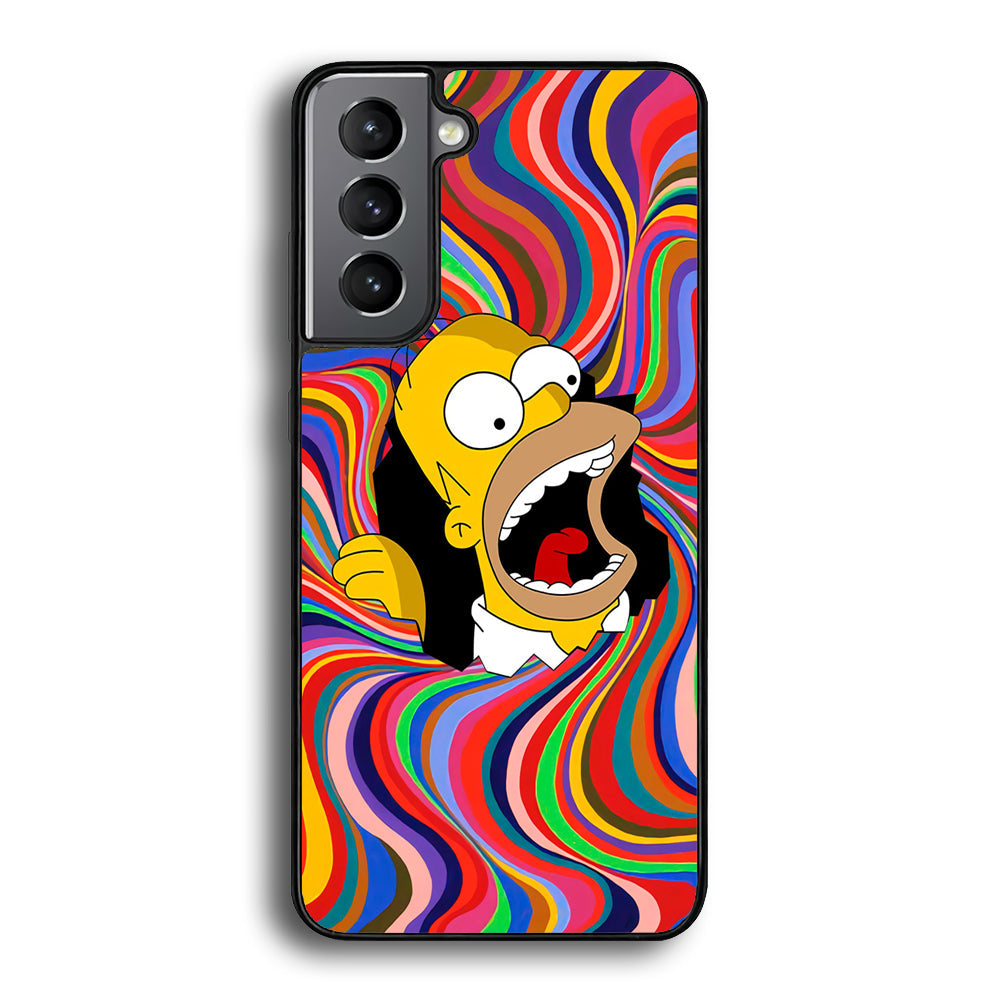 Homer Simpson Screaming Forward Samsung Galaxy A16 Case - Carneyforia