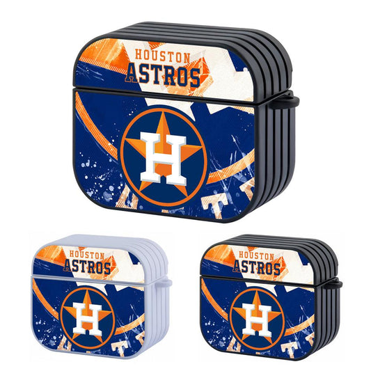 Houston Astros MLB Logo on Banner Apple Airpods 4 Case